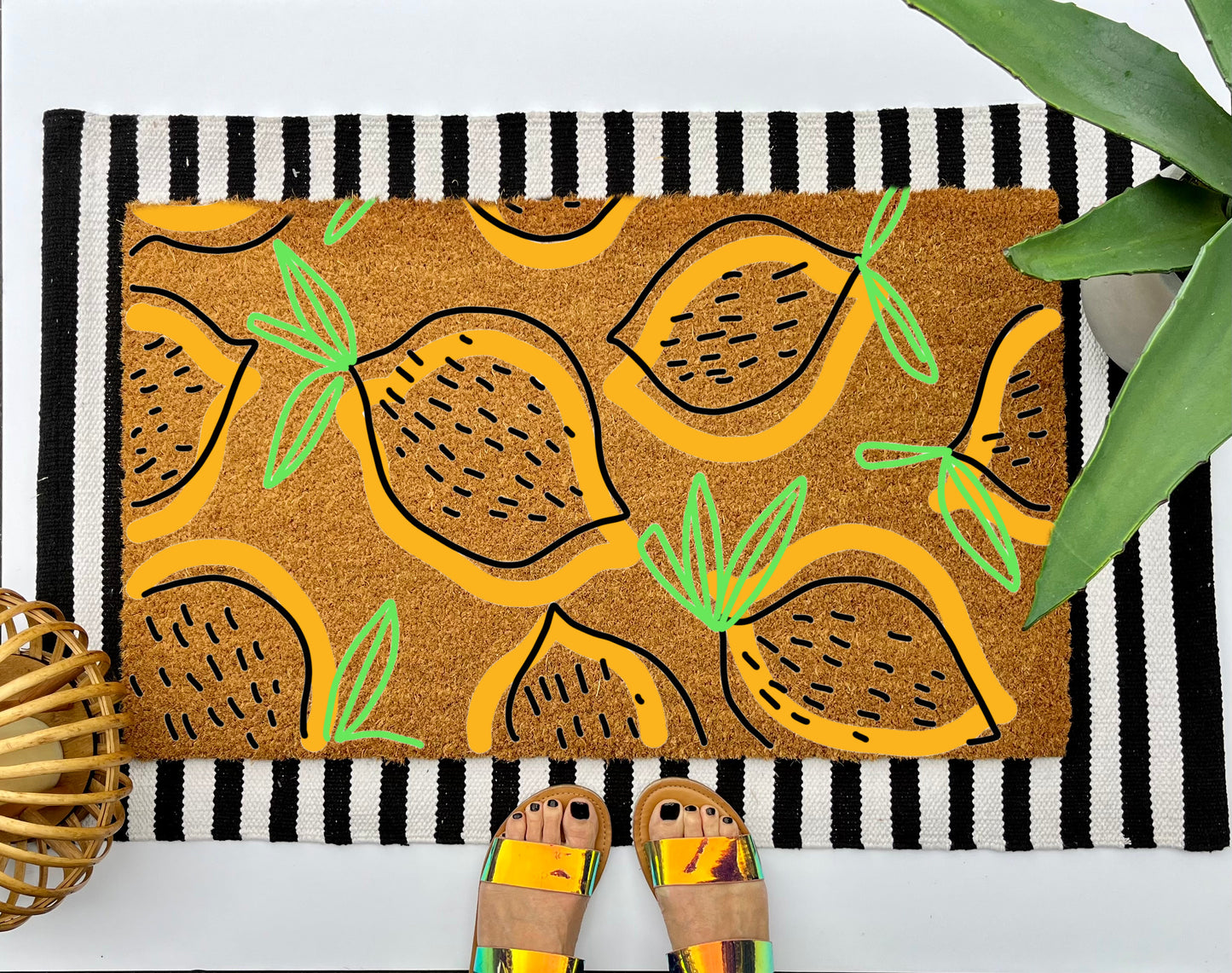 Lemon Coir Doormat