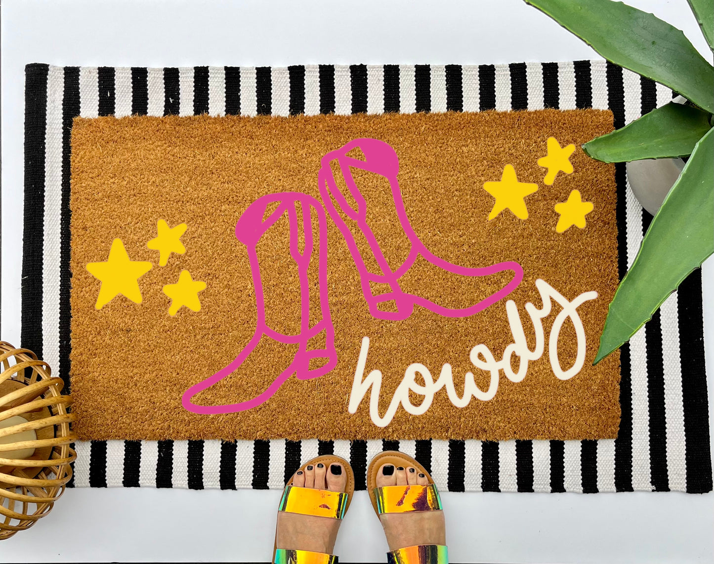 Howdy Boots Coir Doormat