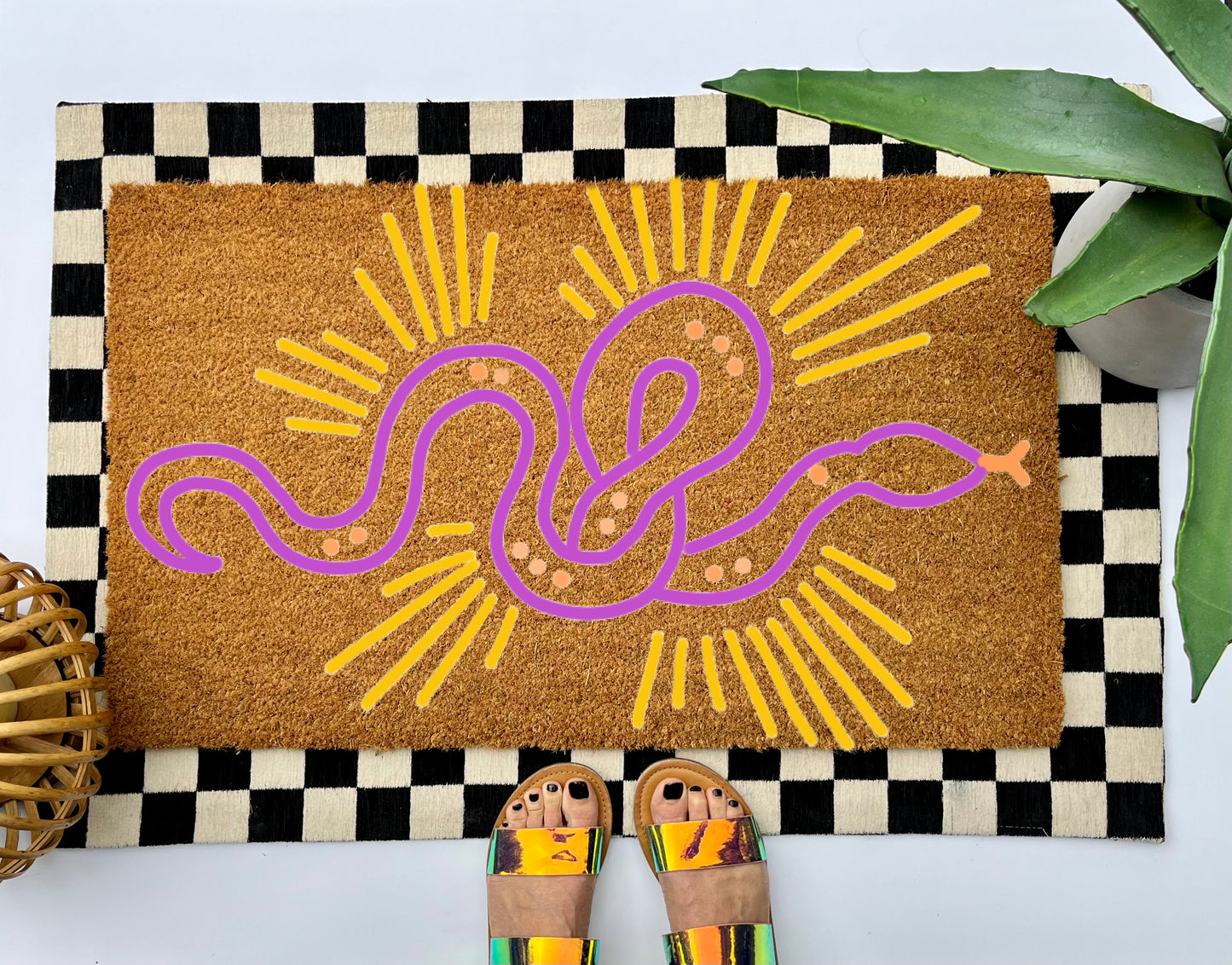 Mystic Snake Coir Doormat