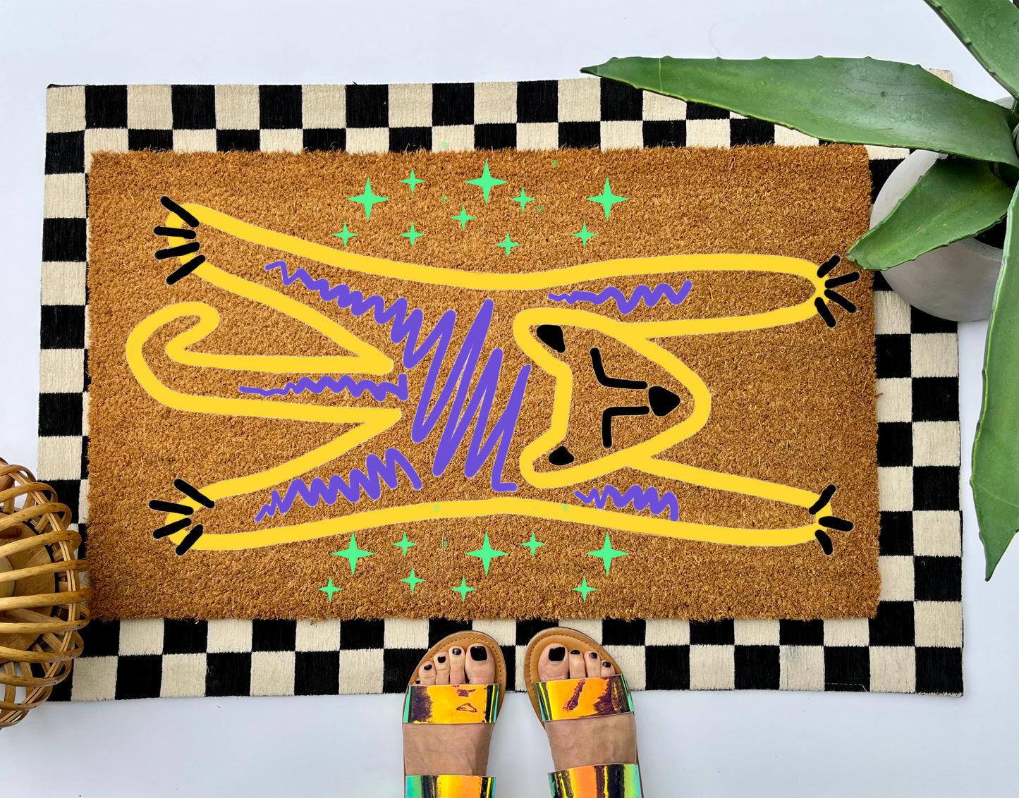 Mystic Tiger Coir Doormat