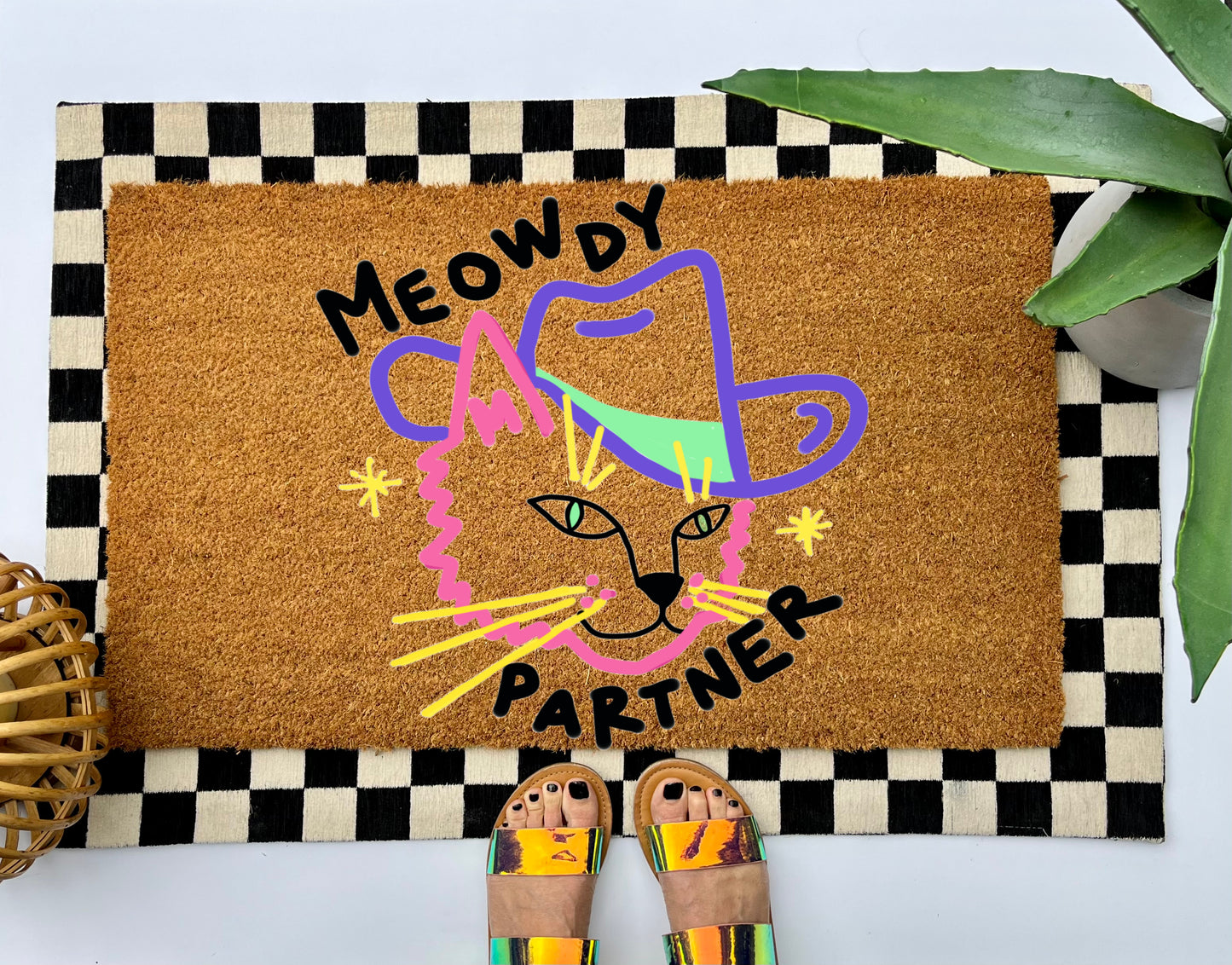 Meowdy Partner Coir Doormat