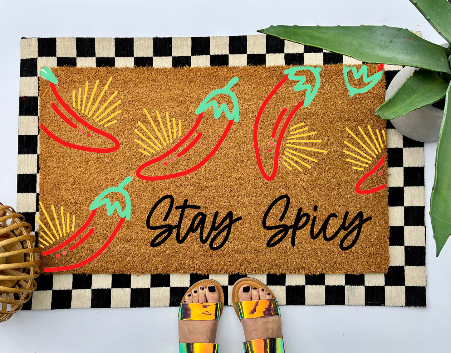 Hot Pepper Coir Doormat