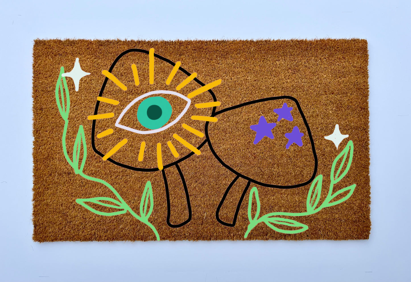 Magic Mushroom Coir Doormat
