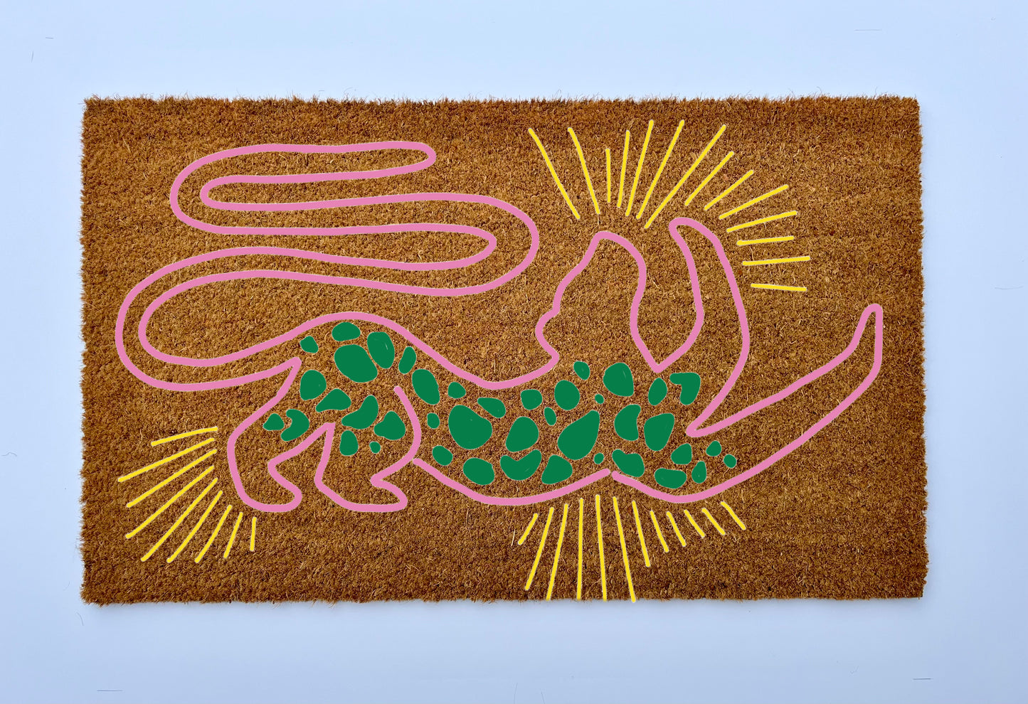 Magic Leopard Coir Doormat