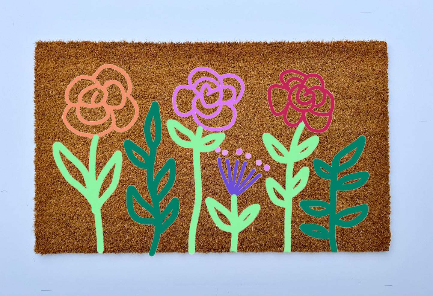 Wildflowers Coir Doormat