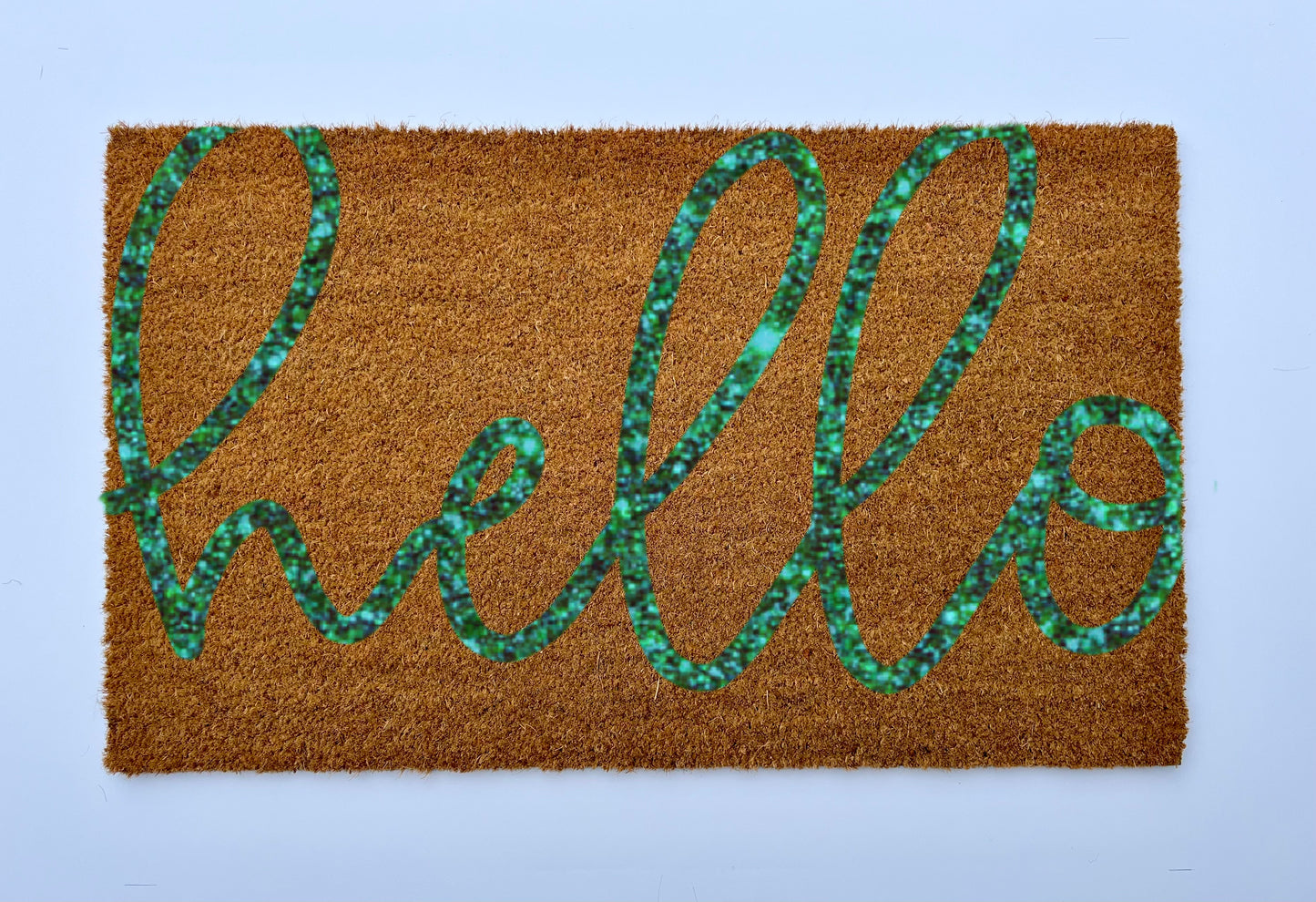 Glitter Hello Coir Doormat