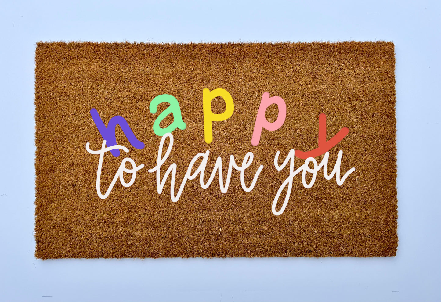 Happy to Have You Coir Doormat