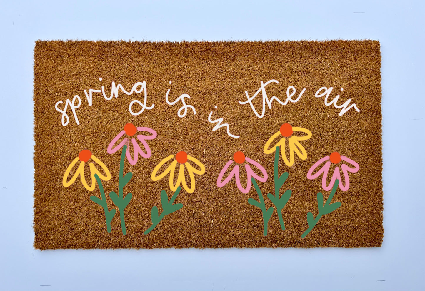Spring is in the Air Coir Doormat