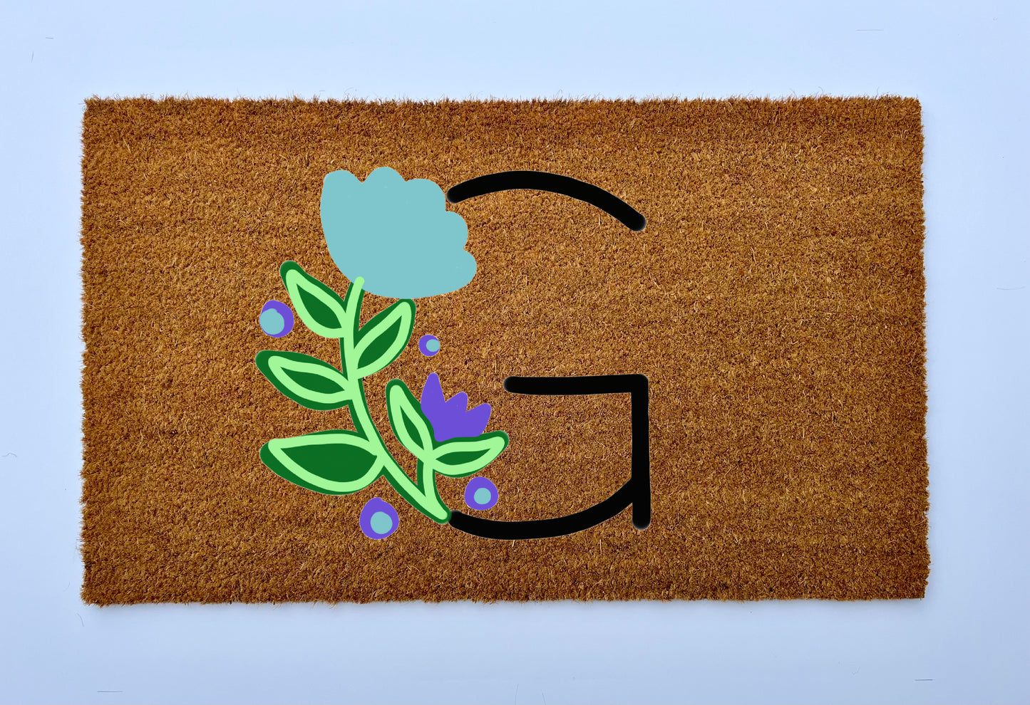 Garden Monogram Coir Doormat