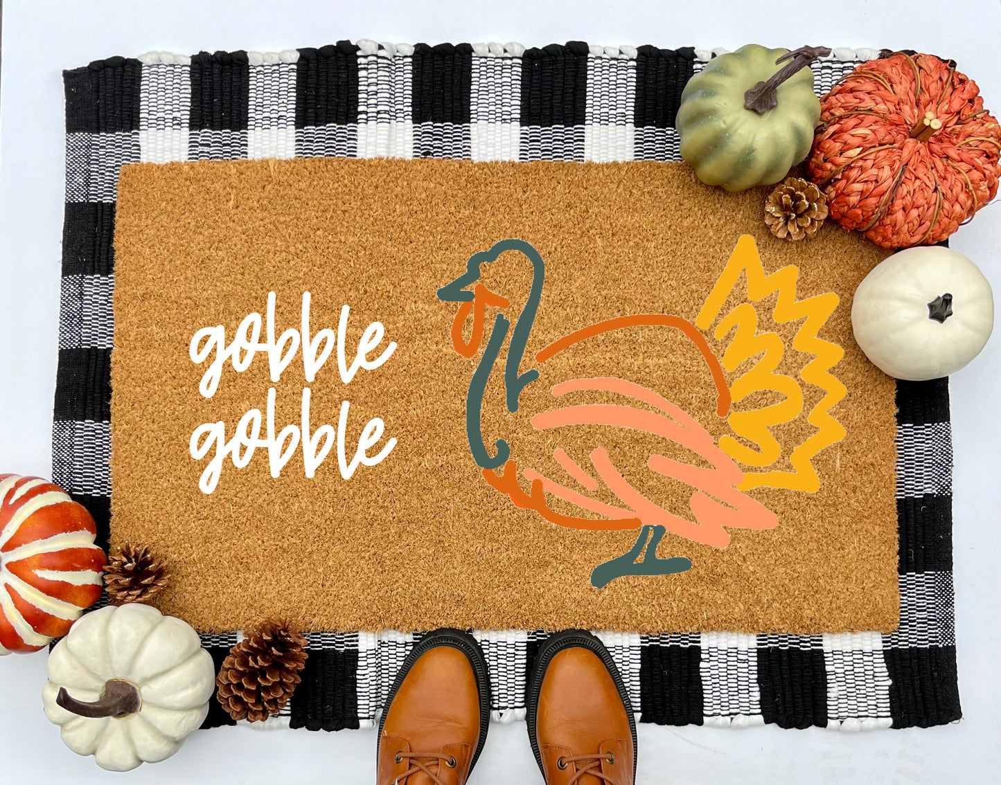 Gobble Gobble Turkey Coir Doormat