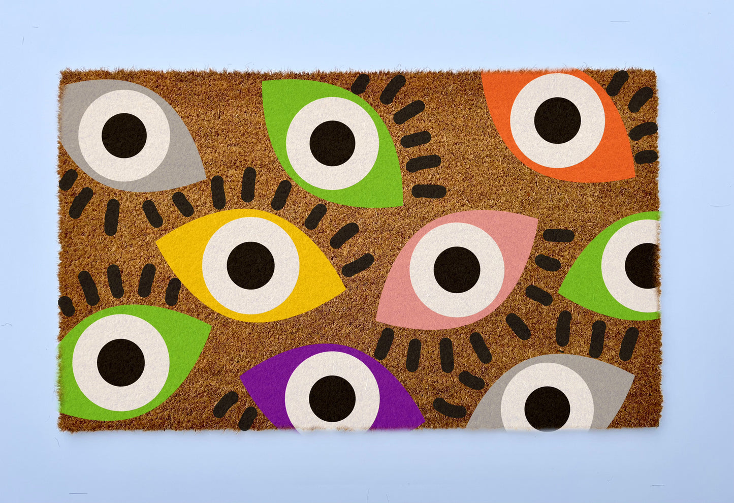 Mystic Evil Eye Coir Doormat