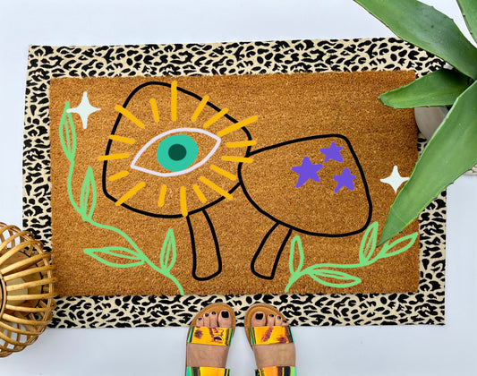 Magic Mushroom Coir Doormat