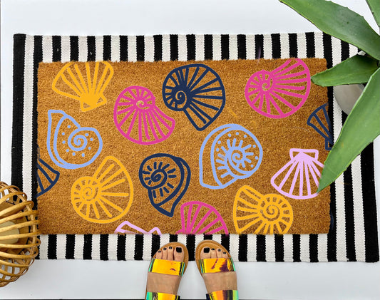 Shells Coir Doormat