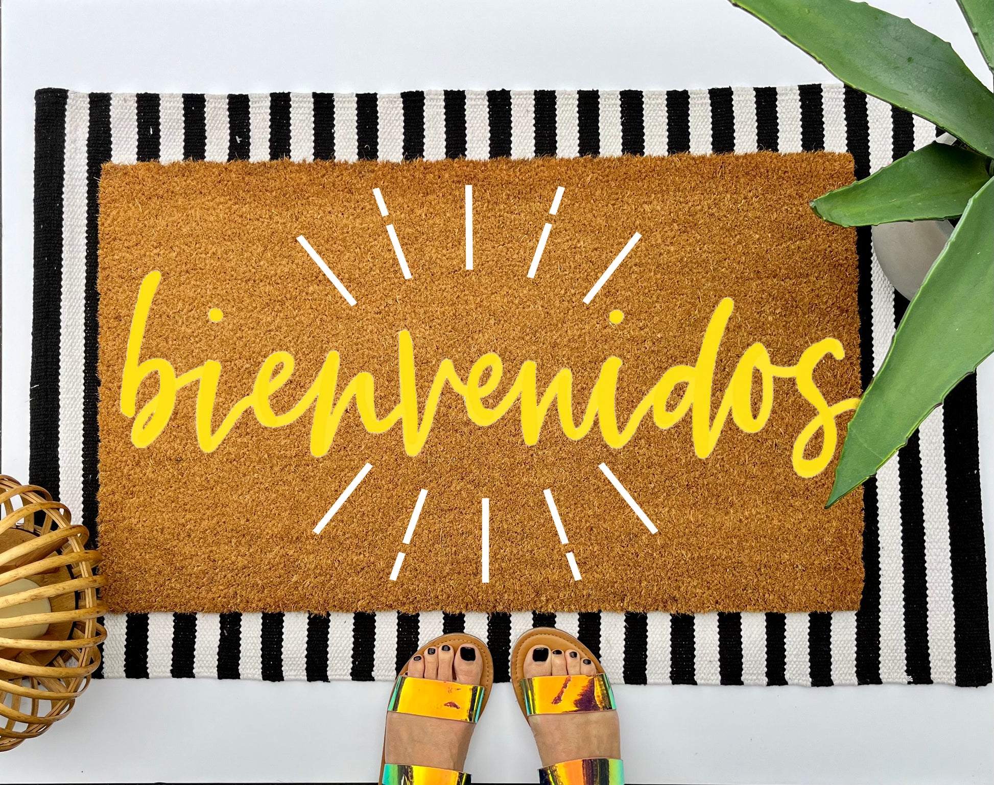 Bienvenidos Coir Doormat