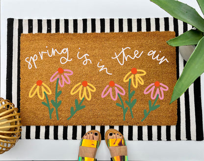 Spring is in the Air Coir Doormat