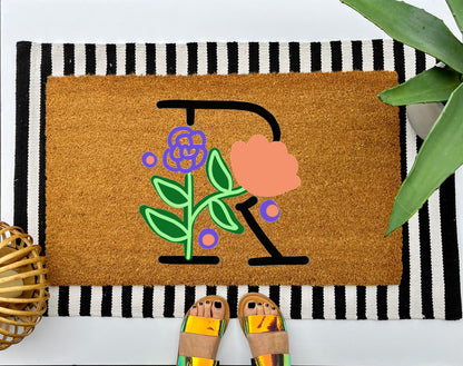 Garden Monogram Coir Doormat