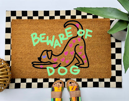 Beware of Dog Coir Doormat