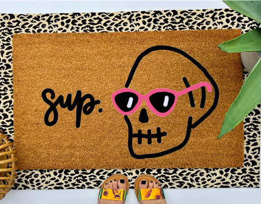 Sup Skull Coir Doormat