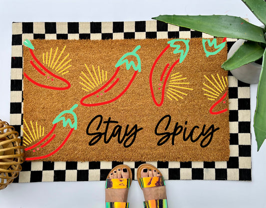 Hot Pepper Coir Doormat