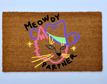 Meowdy Partner Coir Doormat