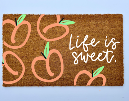Life is Sweet Coir Doormat