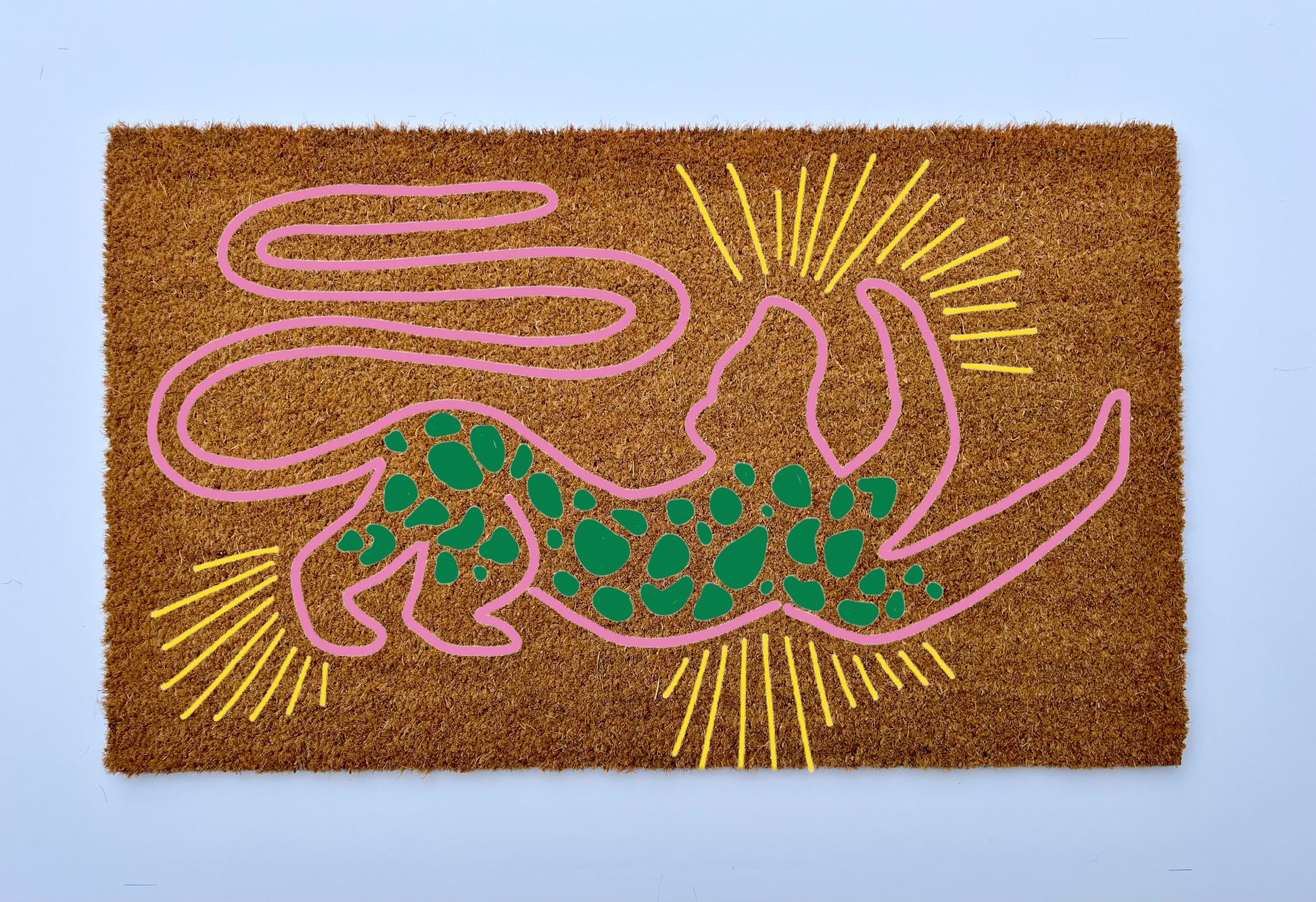 Magic Leopard Coir Doormat