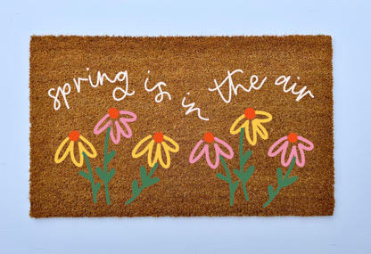Spring is in the Air Coir Doormat