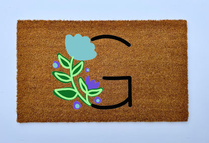 Garden Monogram Coir Doormat