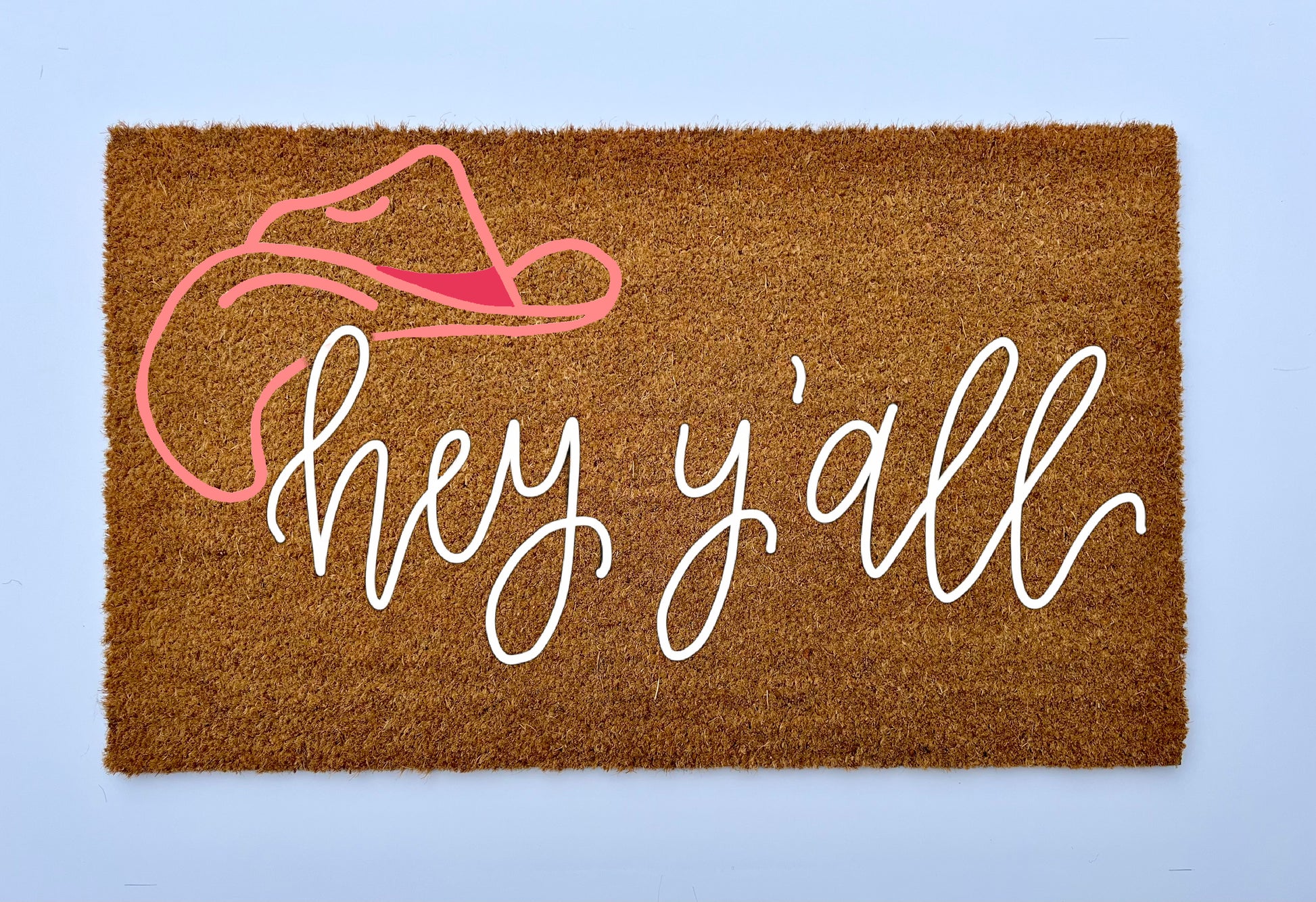 Western Hey Y'all Coir Doormat