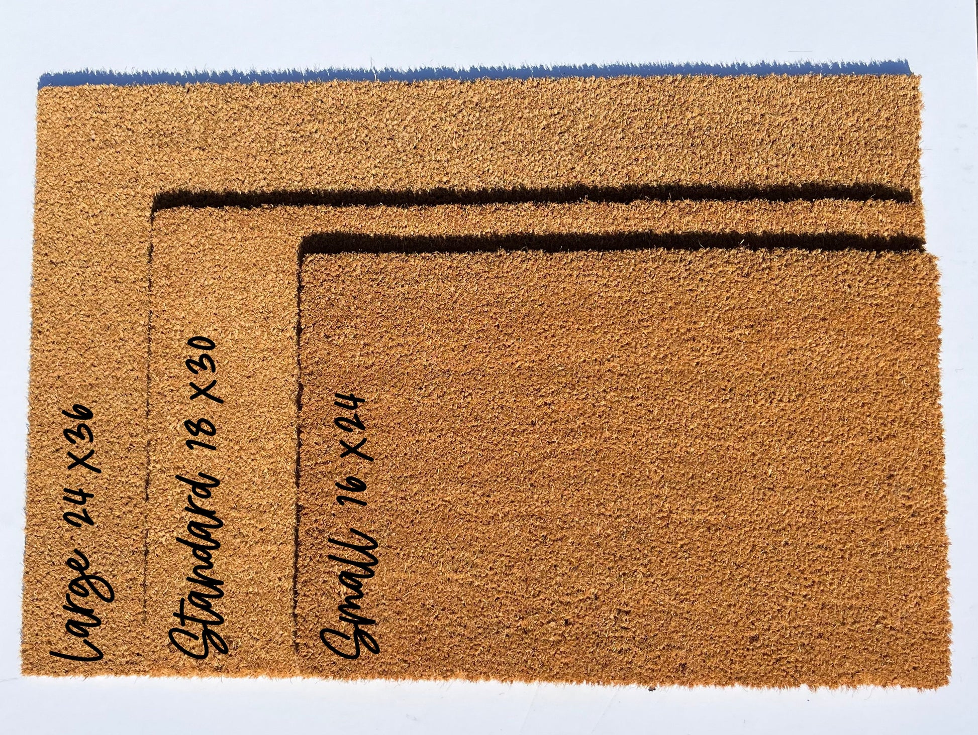 Size Guide Coir Doormats