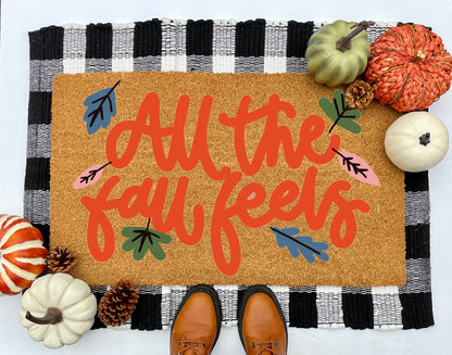All the Fall Feels Coir Doormat