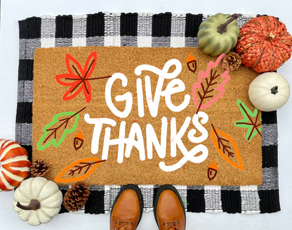 Give Thanks Coir Doormat