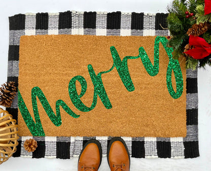 Merry Glitter Coir Doormat