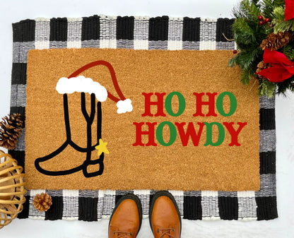 Ho Ho Howdy Coir Doormat