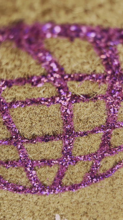 Disco Ball Glitter Coir Doormat